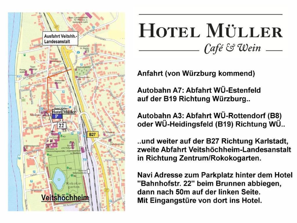 Hotel Müller Café&Wein Veitshöchheim Kültér fotó